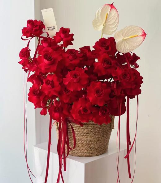 爱的告白--红玫瑰抱抱桶 商品图0