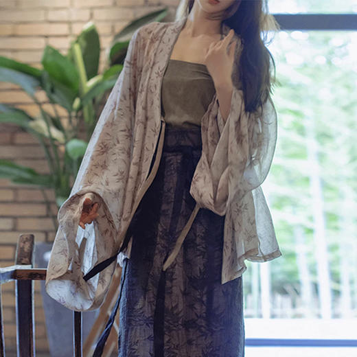 裁缝学苑AQ527新中式汉服纸样开衫上衣女装褶衣外衫样板打版裁剪 商品图5