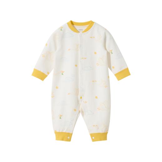 怡比小天鹅之家长袖开襟哈衣HY25AUN019白黄色调59#-80# 商品图6