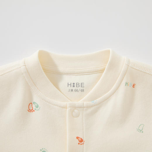 怡比梦想的足迹长袖开襟哈衣HY25AUN021黄白色调59#-80# 商品图7