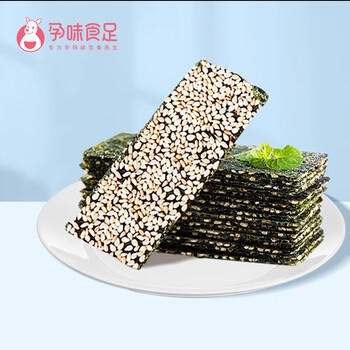 孕味食足 海苔夹心脆38g 孕妇儿童健康零食酥脆口感非油炸即食海苔 /休闲食品 /海味零食 /海苔 商品图0