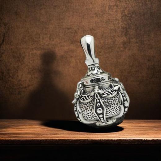 （随身应急小药瓶）国风复古项链小药瓶 多用便捷携带母亲节520情人节收纳盒 商品图4