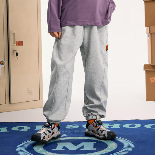 【MQD】男大童秋季新品运动休闲经典学院跑步针织裤 商品图2