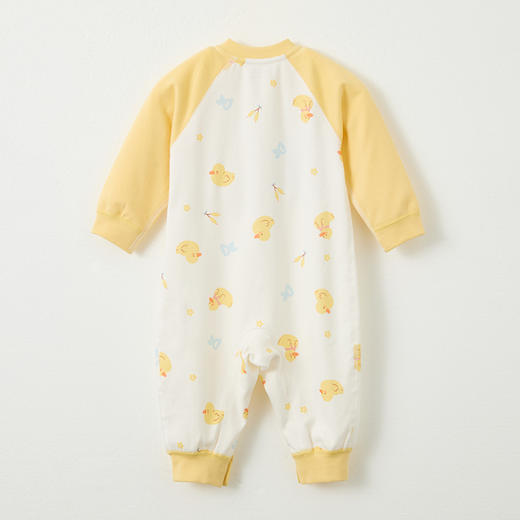 怡比快乐鸭鸭长袖开襟哈衣HY25AUN011黄花色调59#-90# 商品图7