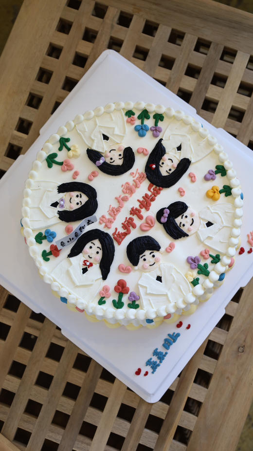 8.19医师节蛋糕-手绘定制多人医师 商品图10