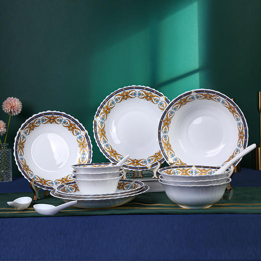 康宁冰萃玲珑  彭巴杜夫人系列 餐具16件套B CB-BPBD16B/KZ/LS 商品图0