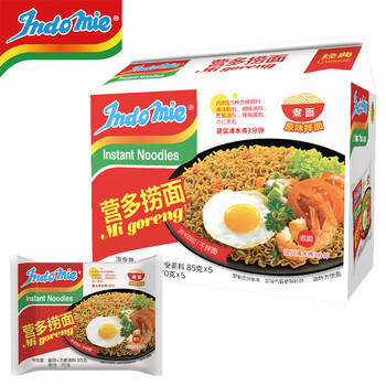 营多捞面印尼面食传统捞面速食干拌面即食五连包大面饼方便面原味85克*5包 /粮油调味 /方便食品 /方便面 商品图4