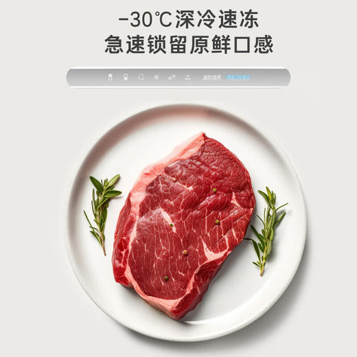 海尔（Haier）308升三门冰箱钢化玻璃面板 一级能效风冷无霜小型家用冰箱 BCD-308WGHD3E7YS 商品图3