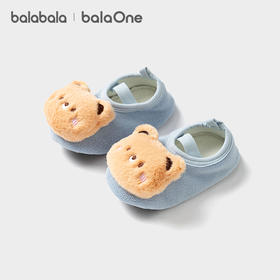 巴拉巴拉balaOne宝宝地板袜防滑点胶冬加绒婴幼儿保暖袜学步防滑