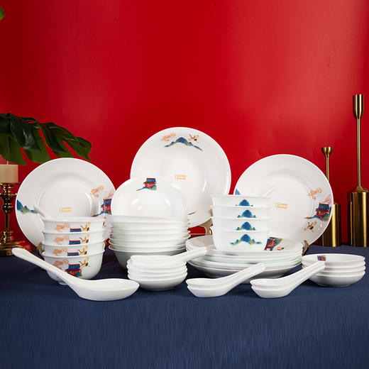 康宁冰萃玲珑 盛世鸣和系列 餐具42件套CB-BSSM42/KZ/LS 商品图1