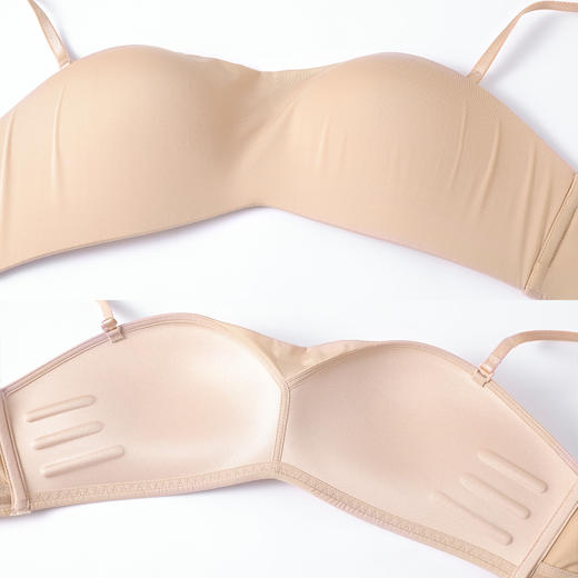 2F【Fandecie芬狄诗】内衣女光面无钢圈可拆卸肩带抹胸式文胸FB00391 商品图4