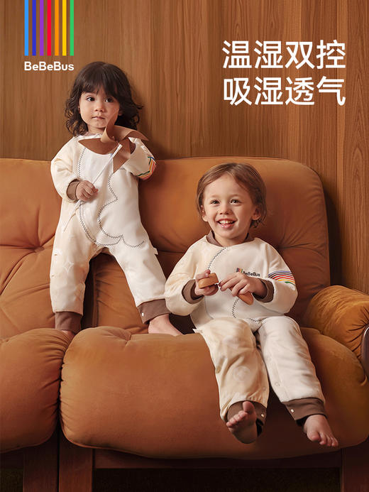 BeBeBus暖宝宝Pro婴儿睡袋春秋冬恒温儿童睡衣四季通用分腿防踢被 商品图2