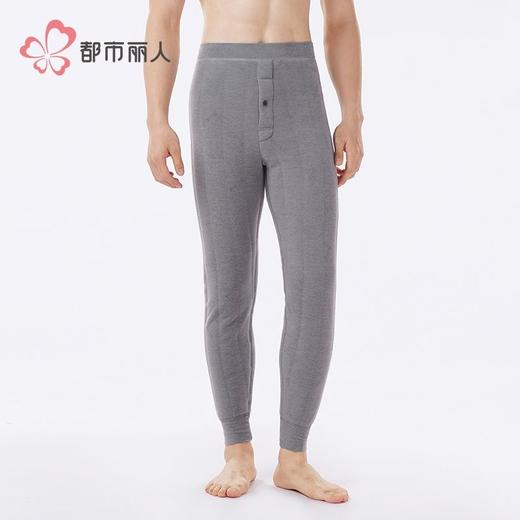 都市丽人保暖裤双面磨毛男士打底裤多层打底裤厚九分裤男裤FLH4C5 商品图1