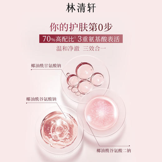 【囤货-多规格任选】林清轩焕颜氨基酸洗面奶25g深层清洁清爽控油温和舒适敏感肌洗面奶洁面乳PDD001240600Z06/PDD001240700P07 商品图3