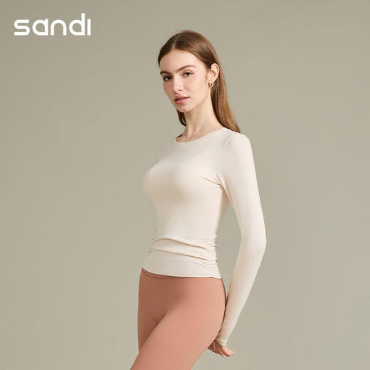2025秋冬款SG25005sandi长袖不可插胸垫 商品图2