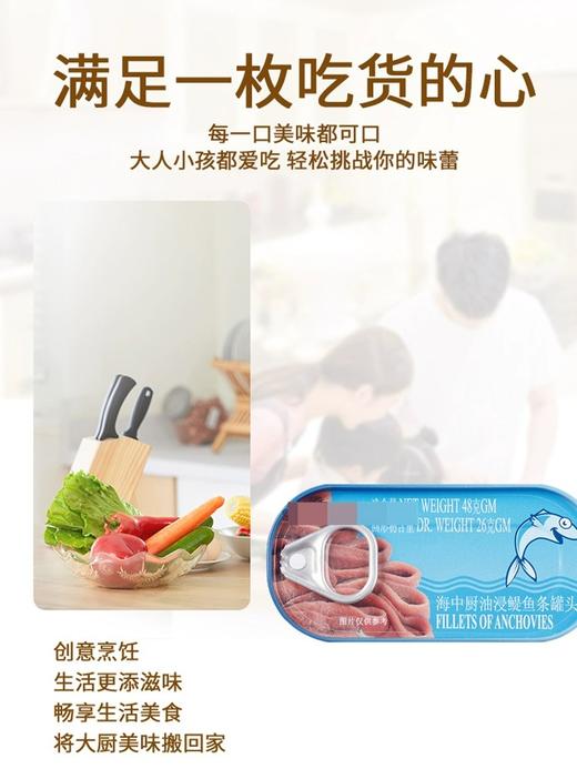 【中欧班列精选2盒】意大利原装进口海中厨鳀鱼条罐头油浸味 48g/盒SHRW 商品图8