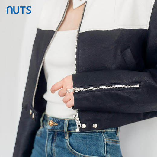 NUTS商场同款春秋款时尚甜酷气质短外套女4340415A1 商品图2