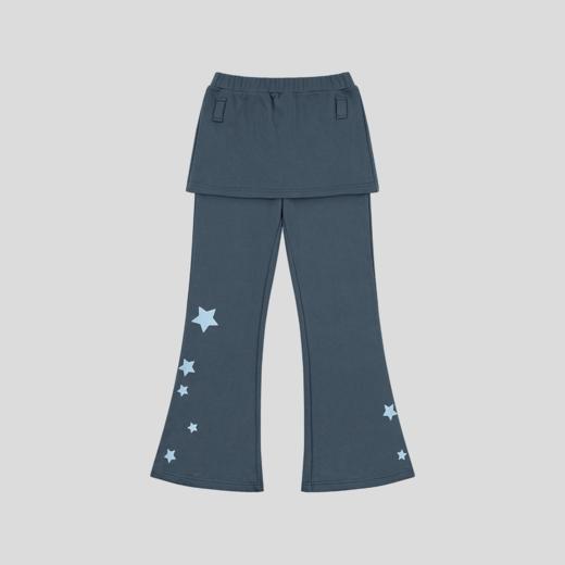 GOODBAI GOODEES 星星印花假两件裙裤微喇休闲长裤 商品图4