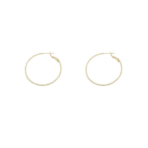 三彩2025新款设计感圆圈耳环简约素圈镀金色大耳圈简约小众个性女 商品图2