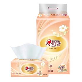 心相印原生木3+1面巾纸120抽 4包/提