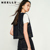 NEELLY纳俪商场同款秋季新款复古牛仔显瘦马甲女百搭叠穿上衣N25084D04590 商品缩略图0