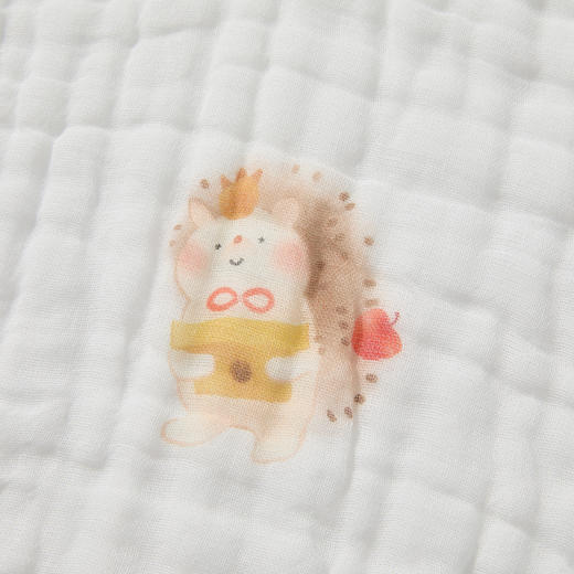 怡比快乐森林6层纱布吸汗巾2条入HY25AUP213黄蓝色调27*47cm 商品图8