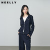 NEELLY纳俪商场同款秋季新款运动休闲修身卫衣女百搭舒适随性外套N25084C03312 商品缩略图0