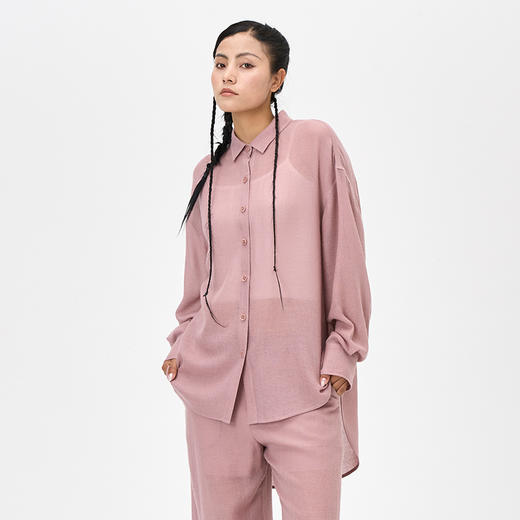 精纺羊绒宽松女衬衫  SJF97W316A 商品图1