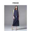 VIMAGE纬漫纪率性无袖牛仔简约大方小上衣V2413101 商品缩略图0