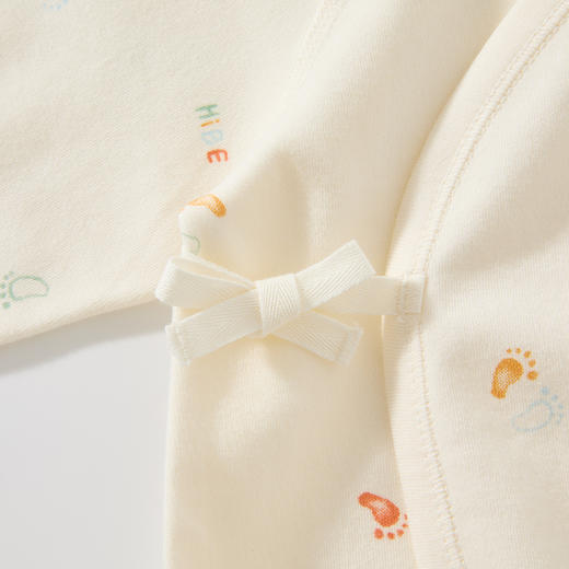 怡比梦想的足迹长袖系带哈衣HY25AUN020黄白色调52#-66# 商品图8