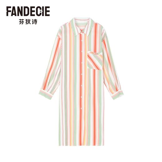 2F【Fandecie芬狄诗】时尚开襟衬衫版型舒适女士睡裙FL00508 商品图1