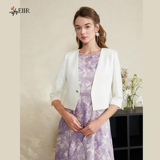 司歌五分袖外套一粒扣短开衫B911272X 商品图4