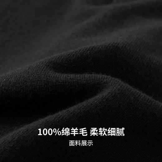 【100%绵羊毛】圣得西男士保暖polo领羊毛衫25秋新款重磅毛衣410g 商品图9