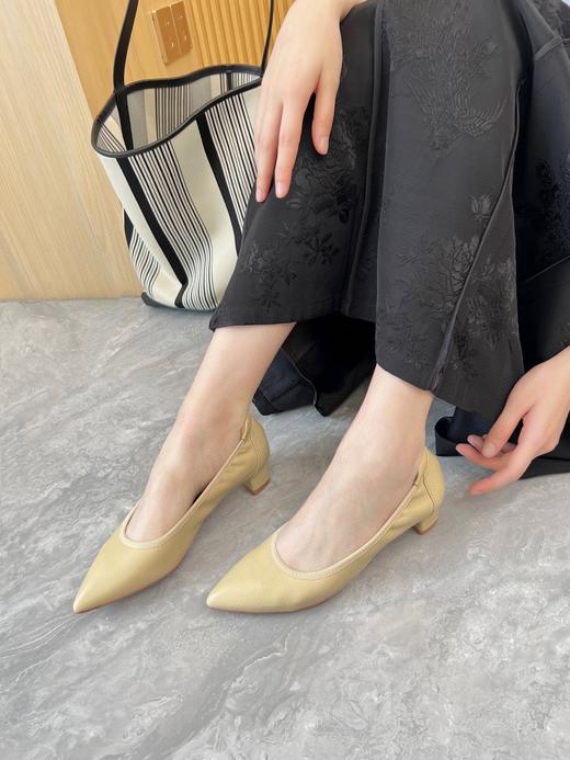 可以跑步的粗跟奶奶鞋！2025软羊皮单鞋！ 商品图2