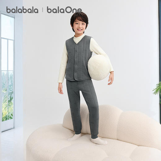 巴拉巴拉balaOne儿童保暖马甲2025冬新款男女童棉袄校服神器内穿 商品图0
