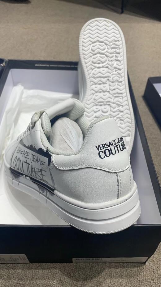 【超惠秒】Versace 范思哲男士字母印花平底真皮运动休闲鞋11531 商品图4