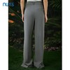 NUTS春秋季新款高腰气质休闲裤宽松垂坠感拖地长裤女414072403 商品缩略图4