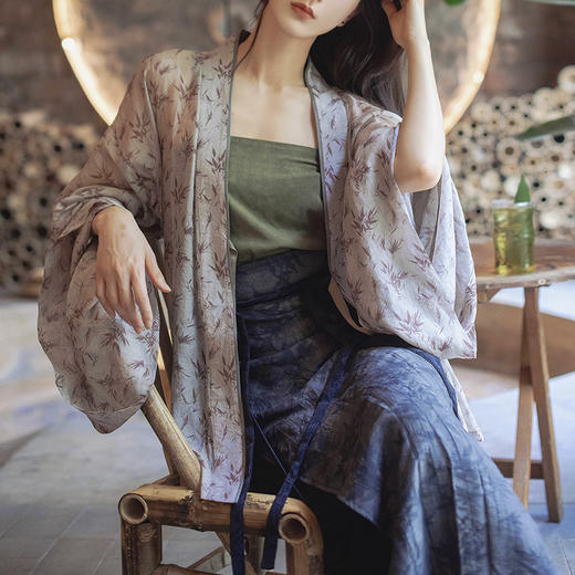 裁缝学苑AQ527新中式汉服纸样开衫上衣女装褶衣外衫样板打版裁剪 商品图0