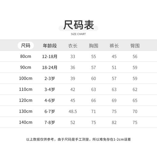 怡比萌宠奇遇长袖圆领套装HY25AUN045白花色调80#-130# 商品图2