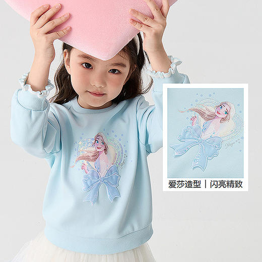 【爱莎IP】巴拉巴拉童装儿童加绒卫衣女童秋冬装上衣洋气休闲时尚 商品图3