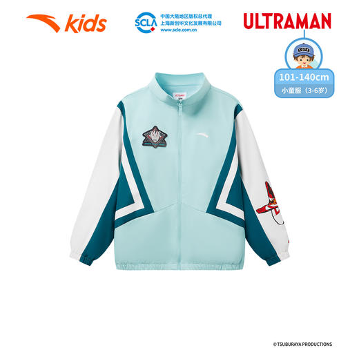 安踏儿童外套男小童运动上衣2025年秋季新款男孩奥特曼运动薄外套352539610 商品图0