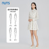 NUTS商场同款春秋季白色木耳领气质收腰长袖连衣裙女315103179B 商品缩略图3