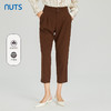 NUTS商场同款春秋复古气质高腰直筒显瘦九分休闲长裤女313073276B 商品缩略图0