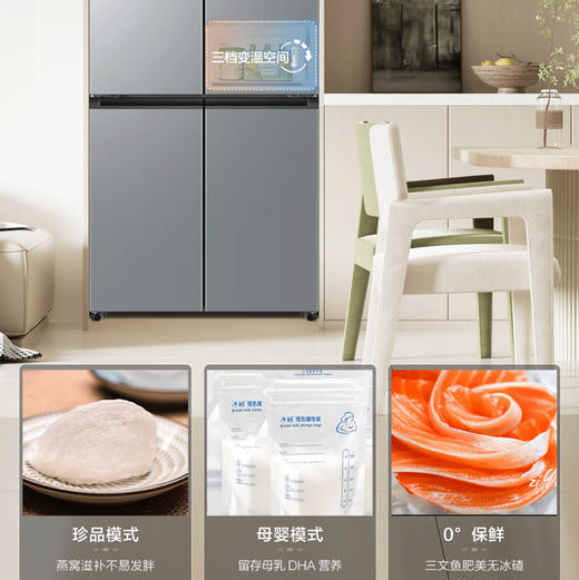 海尔（Haier）冰箱 BCD-477WGHTDEDSP 商品图3