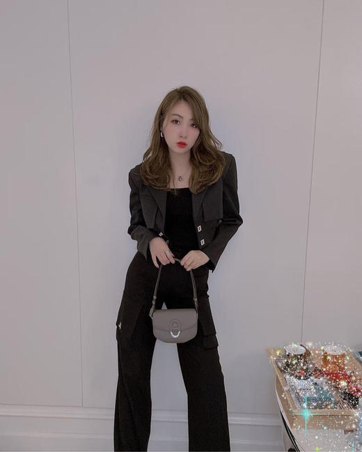 爱马仕 cherche midi mini  锡器灰 猪鼻银扣 epsom皮 斜挎包 商品图3