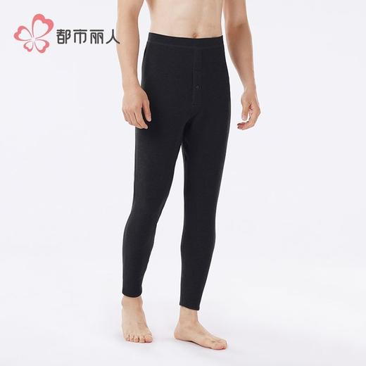 都市丽人保暖裤考拉贝贝绒男士多层打底裤厚九分裤男裤FLH4B3 商品图3