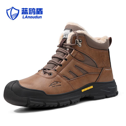 蓝鸥盾冬季新款保暖劳保鞋橡胶底高帮防砸防刺穿 商品图6