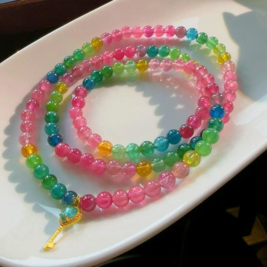 5mm多圈彩虹碧玺手串 商品图4