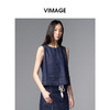 VIMAGE纬漫纪率性无袖牛仔简约大方小上衣V2413101 商品缩略图1