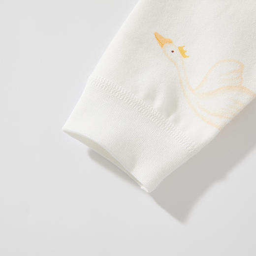 怡比小天鹅之家长袖系带哈衣HY25AUN018白黄色调52#-66# 商品图10